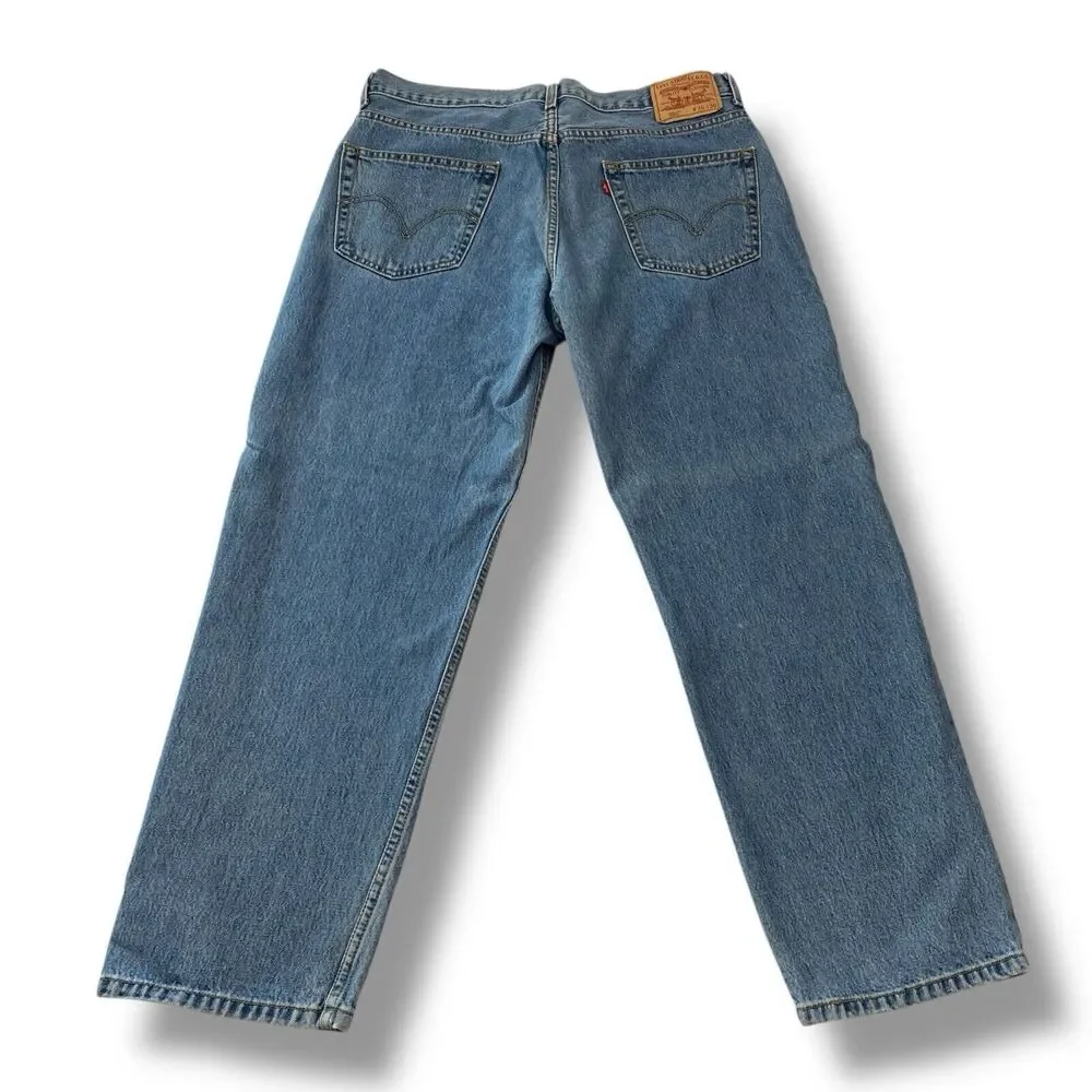 Levis 550 Jeans Straight Leg Relaxed Fit Mens 36x30 Denim Classic Workwear Y2K